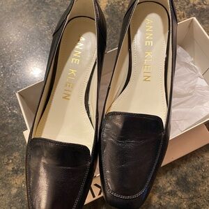 Anne Klein Black Classic Loafers